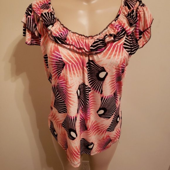 East 5th Tops - EAST 5TH Short Sleeve Blouse E55